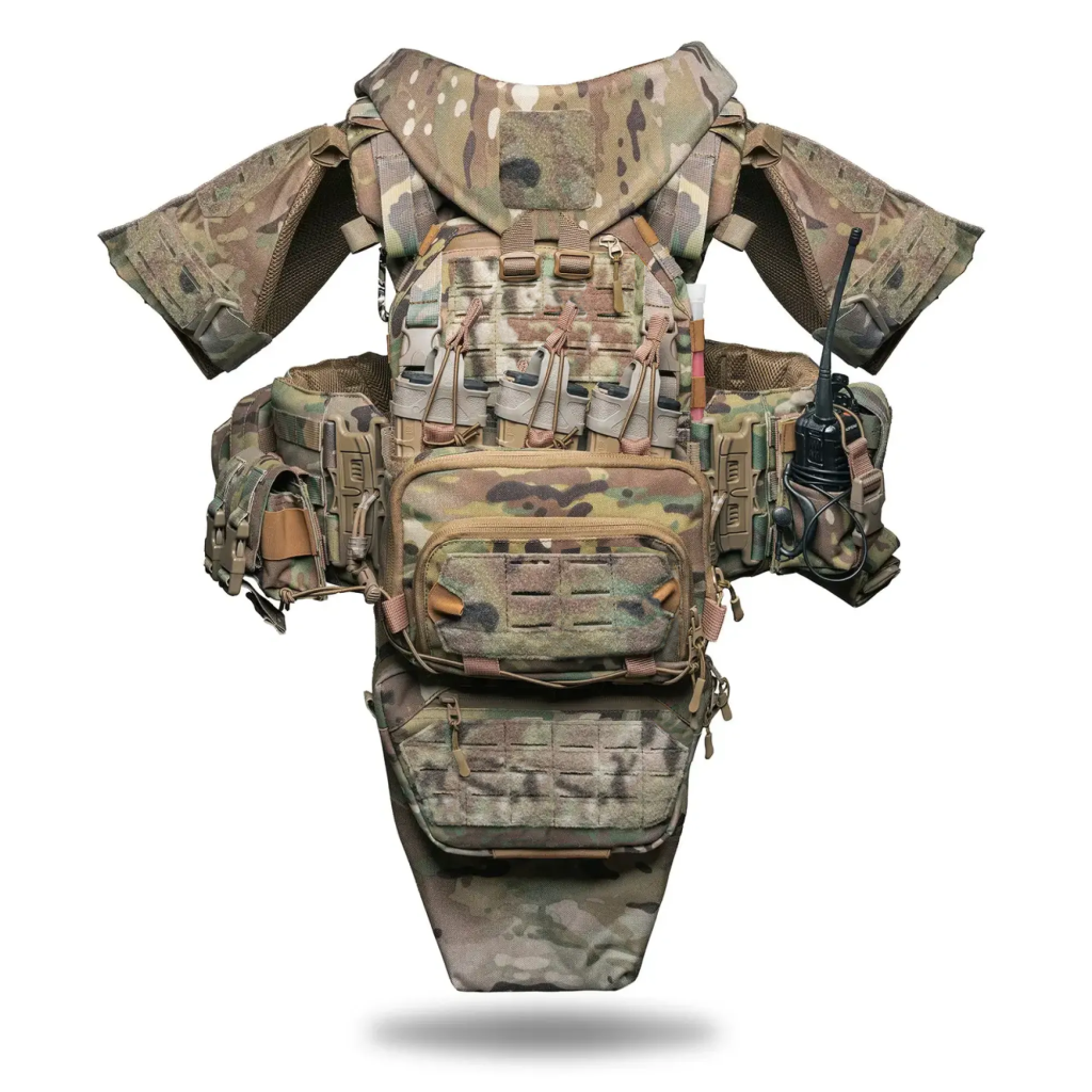 JOKER 1-5, Body Armor Level 6 Protection with Quick-Release System + 8 Pouches (new)