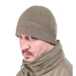 Grid Fleece Winter Hats - Ranger Green, One Size