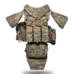 PERUN 1-5 Body Armor, Level 6 Protection with Quick-Release System + 8 Pouches - MM25 Multicam, One Size