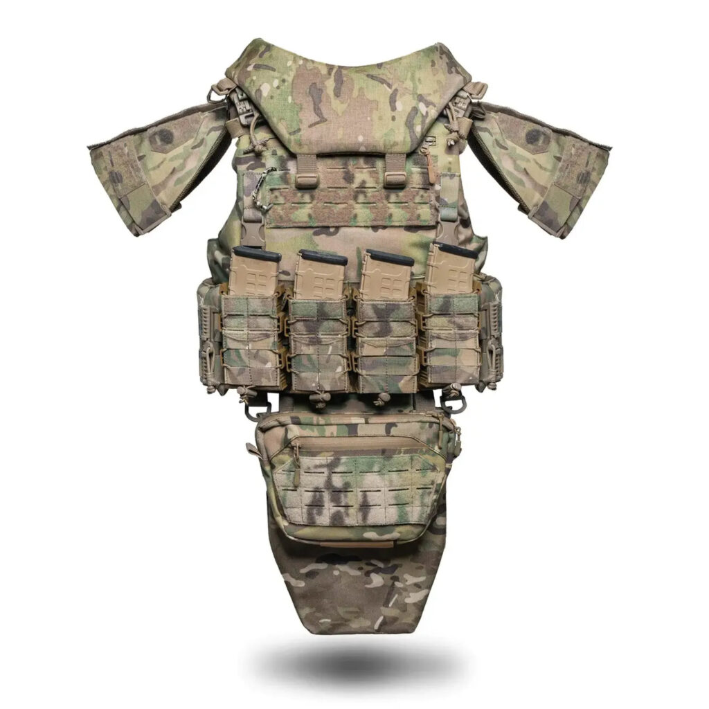 THOR 1-5 Body Armor Level 6 Protection with Enhanced Protection Area + 5 Pouches